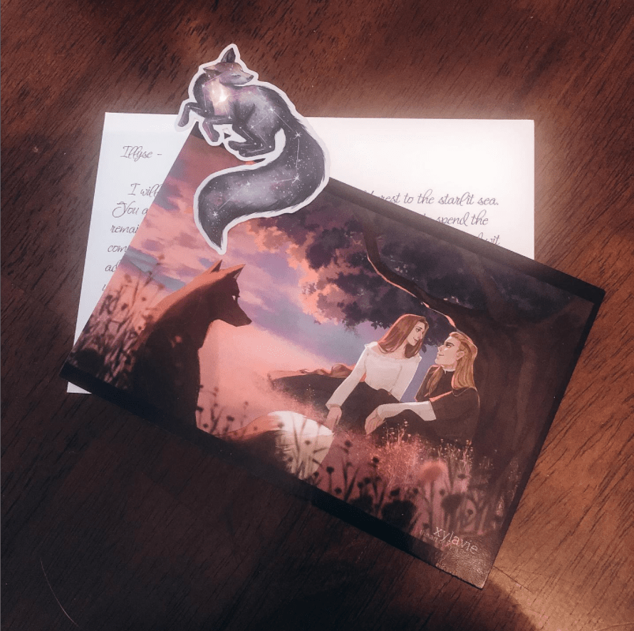 A photo of the postcard.