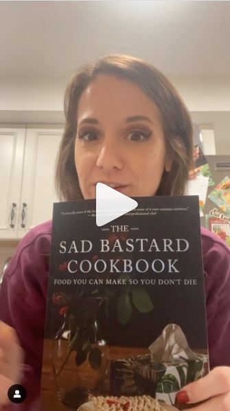 Rachel Corsini cooks from the sad bastard cookbook