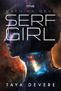 Serf Girl cover with a young woman with a metal collar on