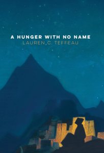 A Hunger with No Name cover with a night sky over a mountain