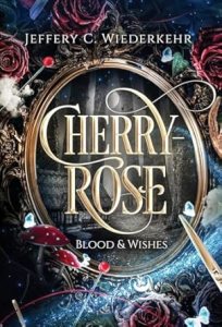 Cherry-Rose cover, with mushrooms and scissors and all things dark and fairytale