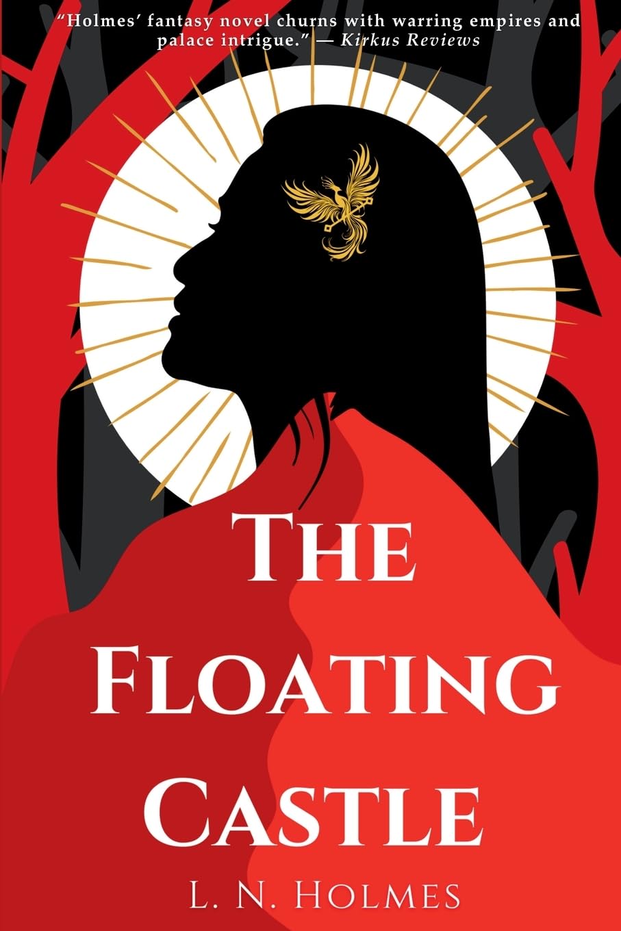 The Floating Castle with a silhouette of a woman's head on the cover
